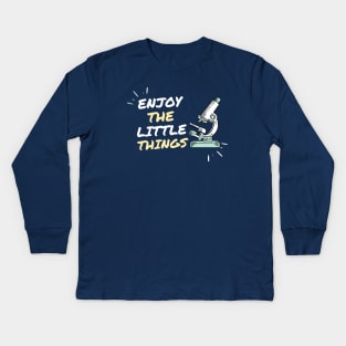 Enjoy the little things Kids Long Sleeve T-Shirt